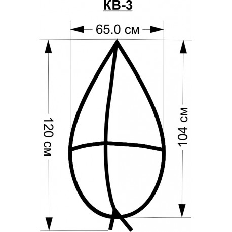 Каркас венка ритуального КВ-3